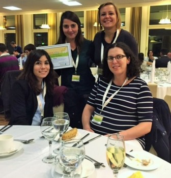 Pelin and the rest of the wining team after the award was presented at conference the gala dinner.