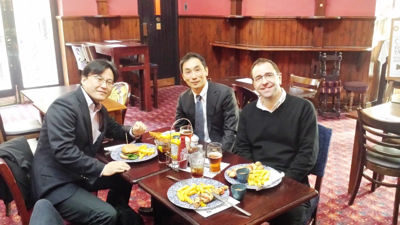 Ken yamaguchi and Katz Tsunoda with James Busfield in Nov 2014