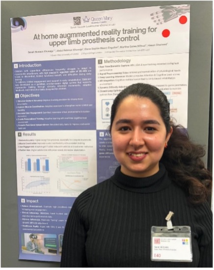 Sarah Hussain presenting at STEM for Britain