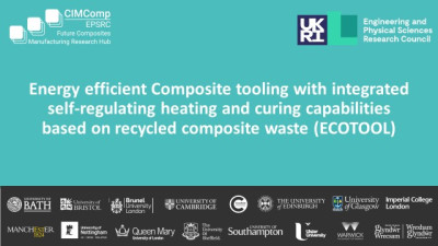 ECOTOOL to develop energy efficient composite tooling, a new Synergy Promotion project funded by the EPSRC Future Composites Manufacturing Hub