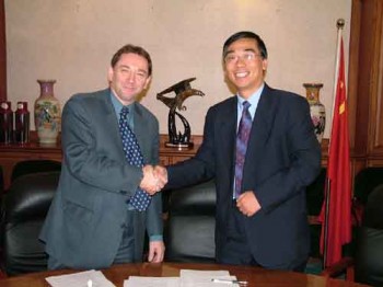 Paul with Professor Jie Tao