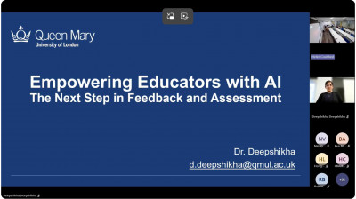 click/tap to enlarge this image... Dr Deepshikha presented “Empowering Educators with AI” at the inaugural REISE seminar