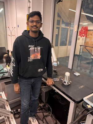 QMCUR student Jensen J. Rajesh co-authors paper accepted for RoboSoft 2026