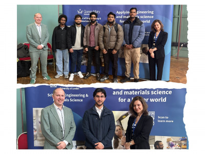 MEng and MSc student prize winners receiving their awards
