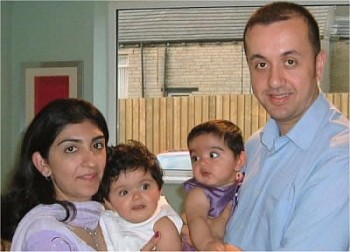 Jawwad and Naila with their daughters Elsa Xena Darr and Hannah Zara Darr