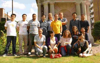 Ton Peijs (back row 3rd right) and his group