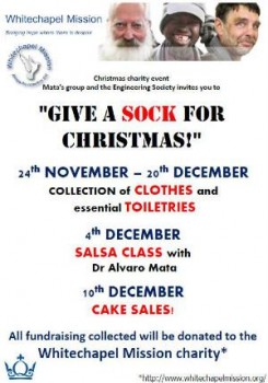 Give a Sock for Christmas! Almost £300 raised so far 