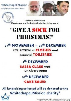 Give a Sock for Christmas! Almost £300 raised so far