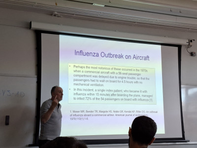click/tap to enlarge this image... Historical Case of Acute Influenza Spread on an Airliner