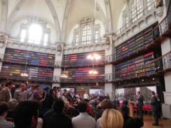 The Octagon was full of students and industrial partners on the day of the Industrial Liaison Forum.