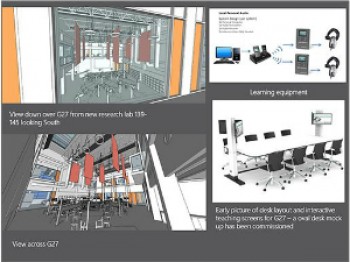 click/tap to enlarge this image... Custom built furniture has been commissioned for the undergraduate learning area