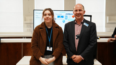 Emma Sadler with Dr Oliver Fenwick