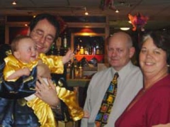 click/tap to enlarge this image... Glen and Sandra wish Maddie Busfield a very happy first Chinese New Year