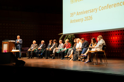 click/tap to enlarge this image... The History of ESB panel including ex-Presidents and ex-Secretaries-General of the society.