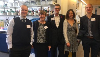 IRC alumni: Dr Steve Blatcher, Prof Julia Shelton, Dr Iain McDougal, Dr Sarah Knight, Dr John Shaw