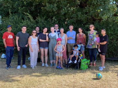 Some of the group at the picnic