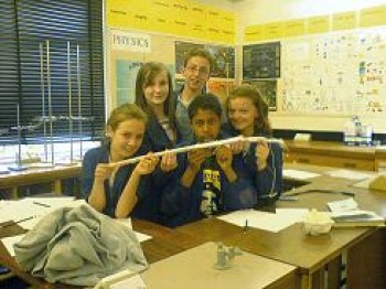 click/tap to enlarge this image... Materials taster activity at Trinity school