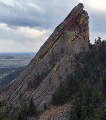 click/tap to enlarge this image... Picture of one of the Flatirons, taken during the workshop hike