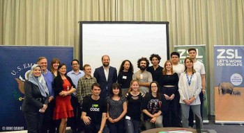 The winning team including Caroline (4th from right) and Billie (7th from right in the back row)