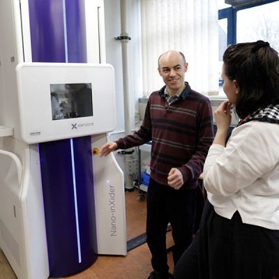 Dr Richard Whiteley demonstrates the new Nano-inXider