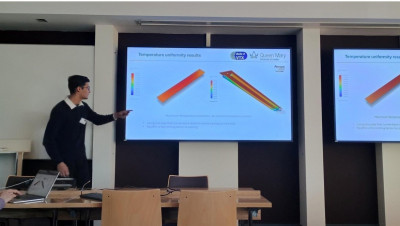 Dhyey Joshi presents international collaborative research at Belle II VTX &hellip;