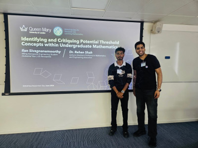 click/tap to enlarge this image... Ilan and Dr Shah showcasing their work