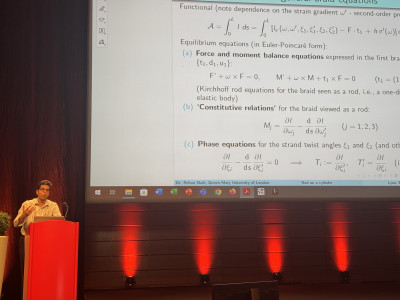 click/tap to enlarge this image... Dr Shah presenting the details of the analysis