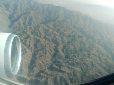 The view from the flight from Lima to Arequipa to reach the Molycop factory and mine.