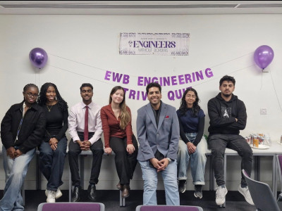 Dr Shah and Ms Kirk and the EWB student committee