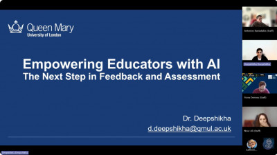 Driving innovation in AI-enhanced assessment: Dr Deepshikha presents at Brunel &hellip;