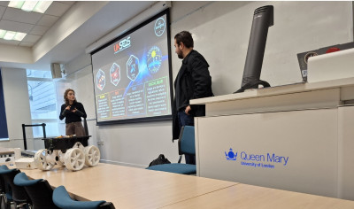 click/tap to enlarge this image... Students presenting their projects