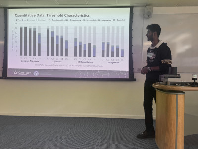 Engineering student and Dr Rehan Shah present mathematics education research &hellip;