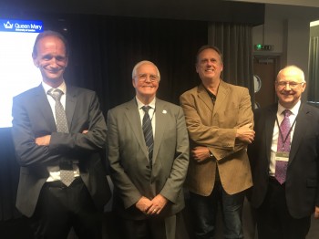 In the photo Cees (on the left) with three previous recipients of the award, Stuart Patrick (Chairman of the Polymer Society), Prof Ton Peijs and Prof Phil Coates.