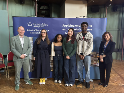 BEng student prize winners receiving their awards