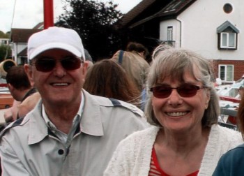 Ralph and his wife Valmai on a recent boat trip.