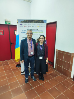Prof Ana Sobrido with Prof Nunez Coello, who supervised Ana's final year research project in 2004.