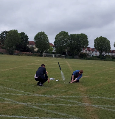 click/tap to enlarge this image... Launching the rocket