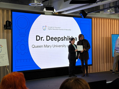 Dr Deepshikha recognised as Google Higher Education Faculty AI Fellow