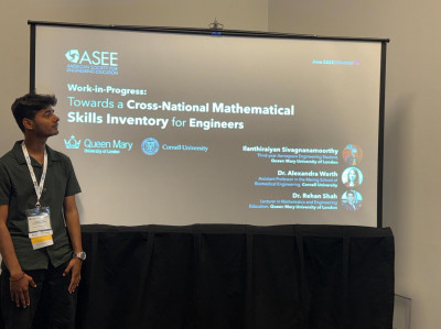 SEMS student presents education research at two prestigious international conferences
