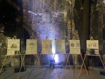 Public engagement displays designed by the students