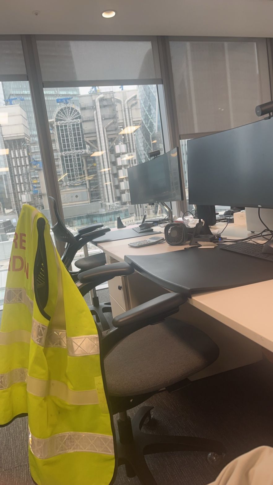A desk with a view