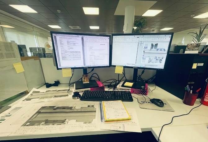 Antonio's desk at Stadler