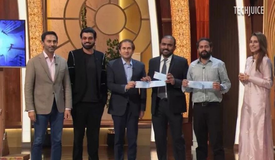 Asad and his team on Shark Tank Pakistan