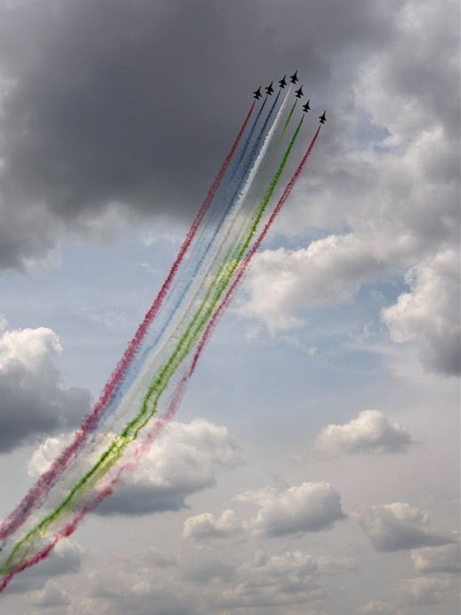 The UAE National Aerobatics Team display
