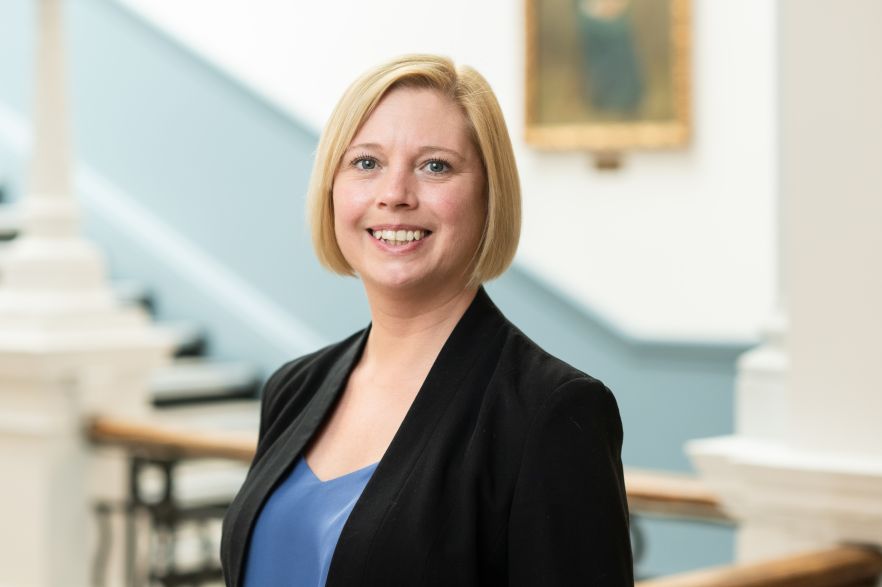 Dr Suzanne Eldridge in a black blazer