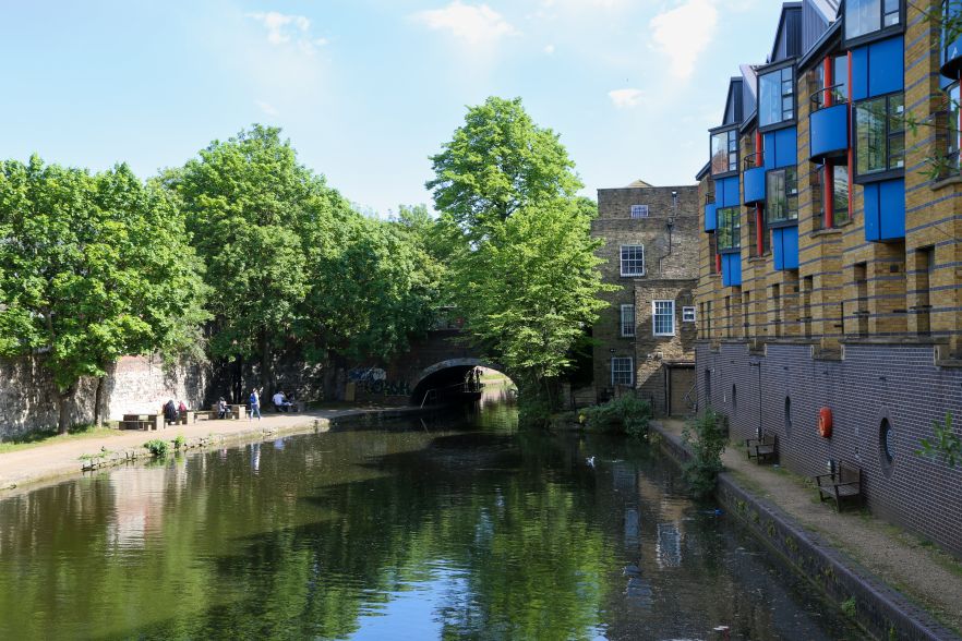 Canal side accommodation at Mile End campus