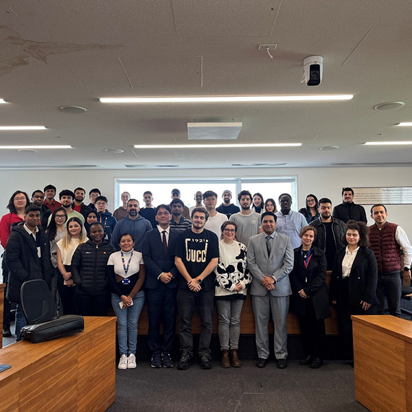The Engineering Management MSc group with Shaharyar Jawaid, Policy Advisor from the Islamic Development Bank