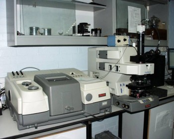 FTIR equipment for materials analysis.