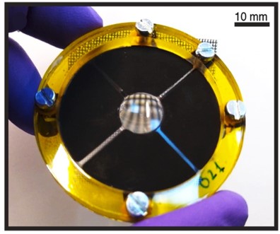 A tuneable lens prototype created as part of the project