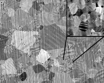 Ferroelectric domain in NKN ceramic